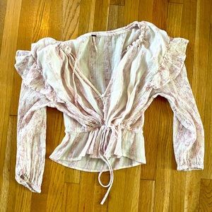 Boho Cottagecore Free People blouse